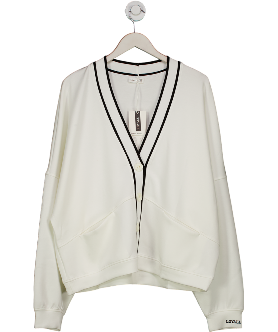 LOVALL White Ultimate Everyday Cardigan UK 18