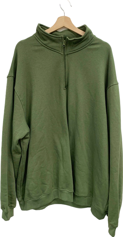 Pretty Little Thing Green Zip-Up Sweatshirt UK 26