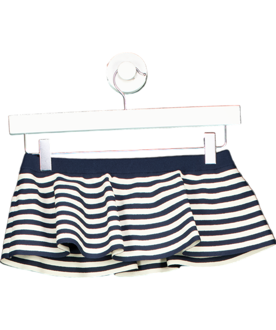 Christian Dior Blue Stripe Bandeau Top UK M