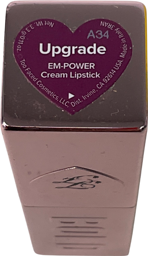 Too Faced Lady Bold Em-power Pigment Lipstick Upgrade 3.3