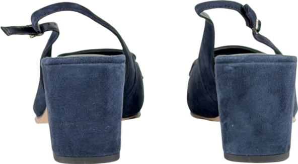 HOBBS Navy Blue Jaida Suede Slingbacks UK 8 EU 41
