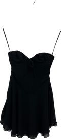 White Fox Black Push The Feeling Mini Dress UK XXS