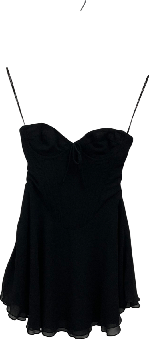 White Fox Black Push The Feeling Mini Dress UK XXS