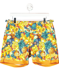 Orlebar Brown Mid-length Tropical Swim Shorts In Orange W31