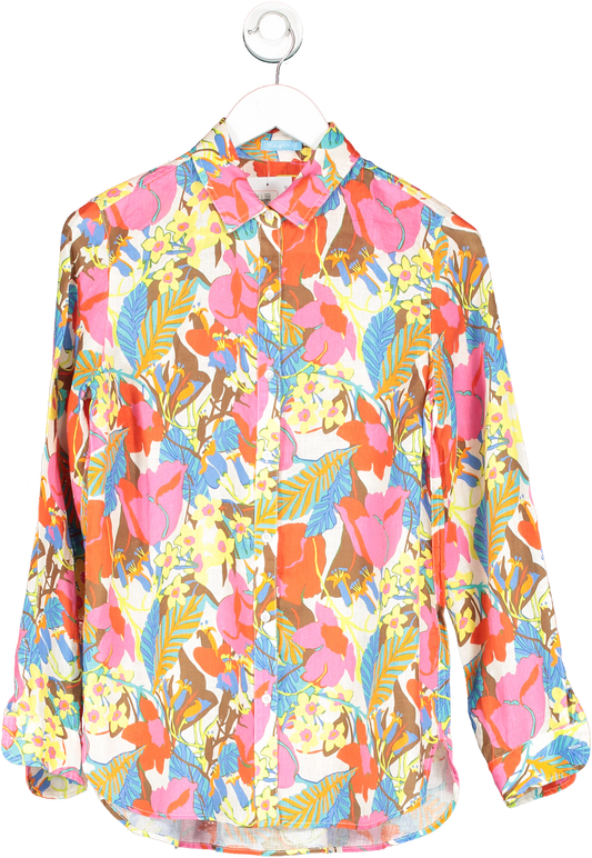 j.mclaughlin Multicoloured Floral Print Button Down Shirt UK S