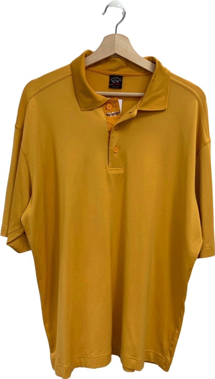 Paul & Shark Yellow Microclima Polo Shirt UK L