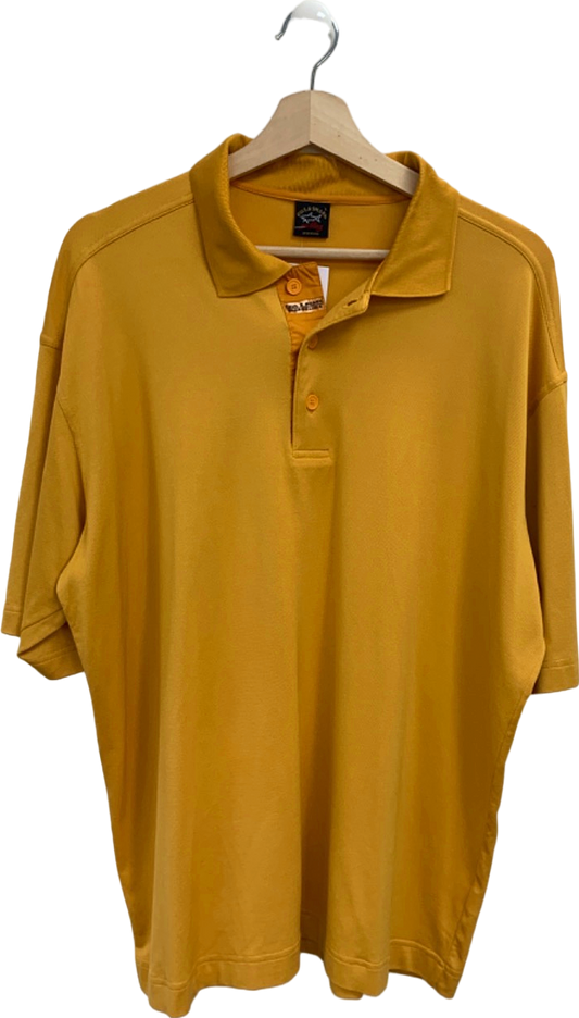 Paul & Shark Yellow Microclima Polo Shirt UK L