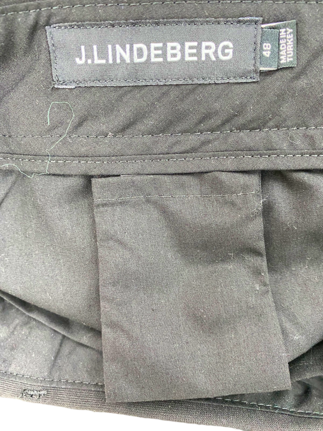 J.Lindeberg Black Haj Wool-Blend Summer Pants UK W32