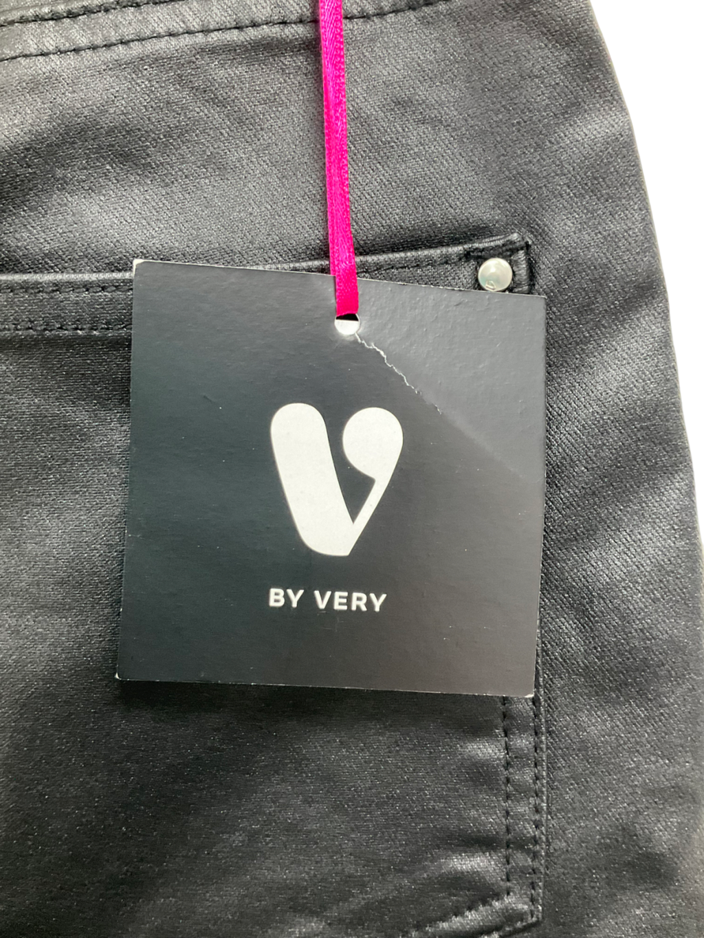 Very Black Coated Skinny Jeans UK 8