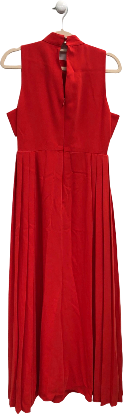 Karen Millen Red Sleeveless Midi Dress UK 6