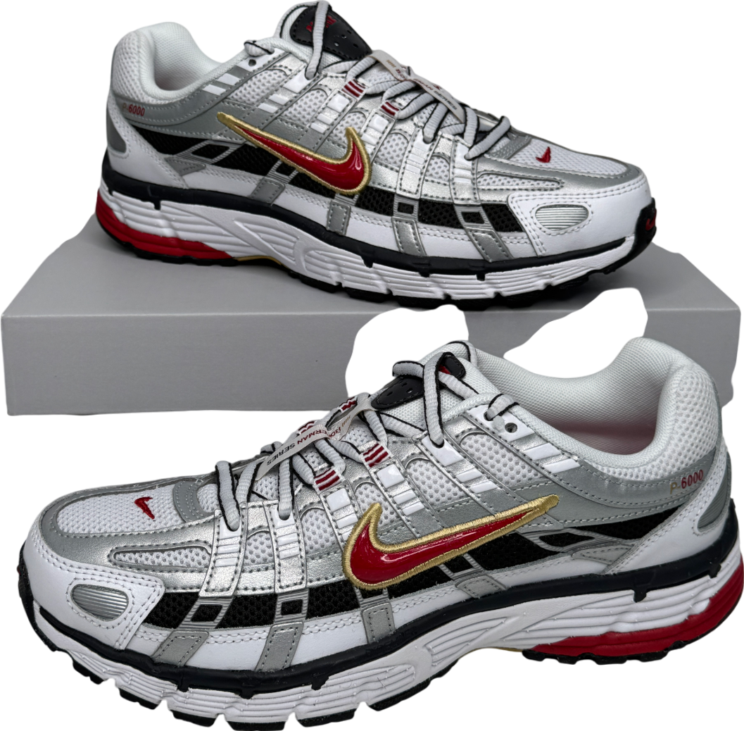 Nike Metallic P-6000 Cnpt 'metallic Silver Red' Trainers UK 5 EU 38 👠