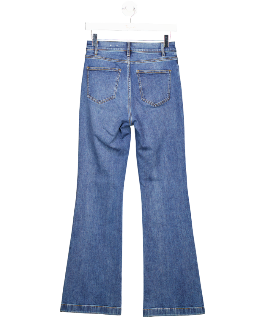 J. MCLAUGHLIN Mid Blue High Waist Flare Domino Jeans Us4 UK 8