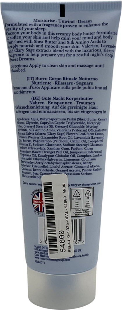SBC Night Rituals Sleep Body Butter 250ml
