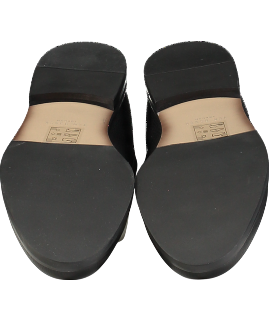 Ted Baker Black Parliament Grained Penny Loafers UK 10 EU 44 👞