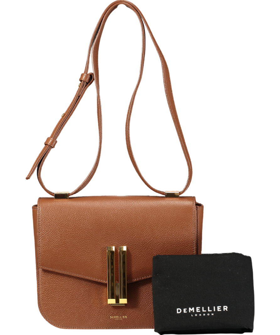 Demellier London Brown The Vancouver Leather Crossbody Bag
