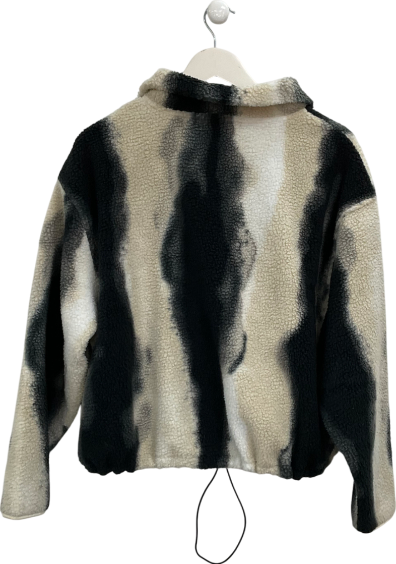 4th Arq Cream Phoenix Half Zip Abstract Fleece UK S