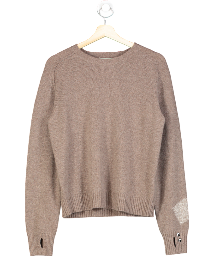 Anya Hindmarch Brown X Uniqlo Cashmere Jumper UK M