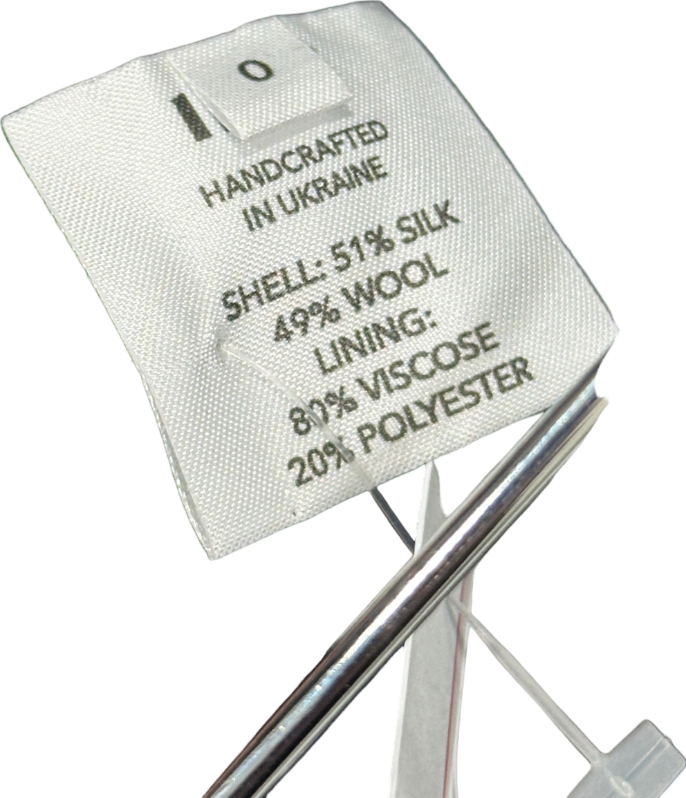 nds The Label Black Ruched Strapless Dress UK 10