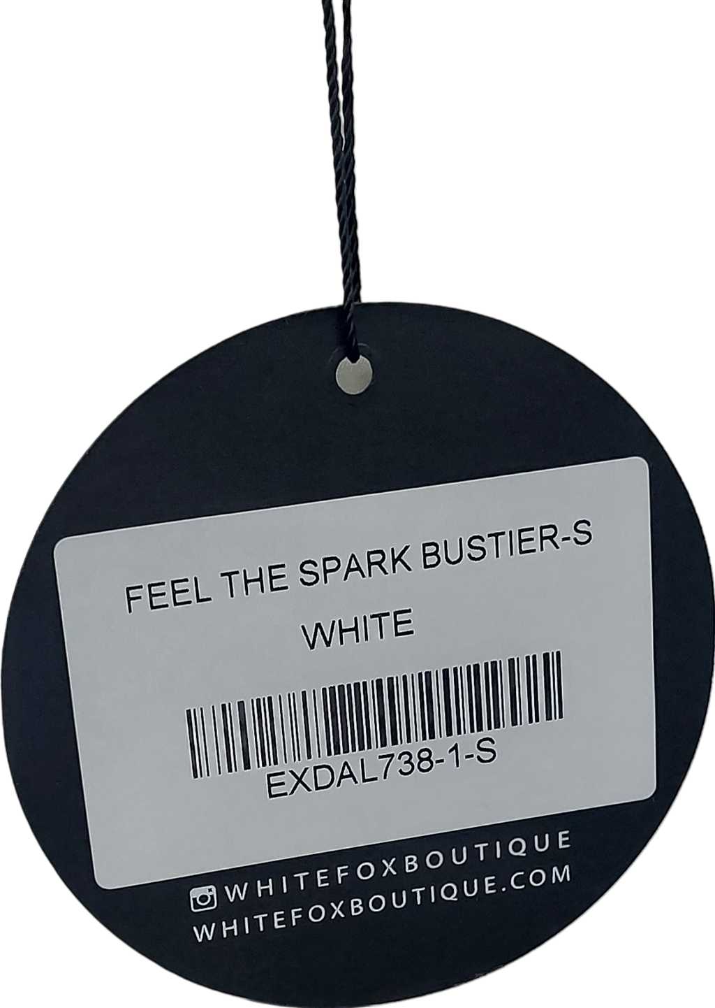 White Fox Cream Feel The Sparkle Bustier UK S