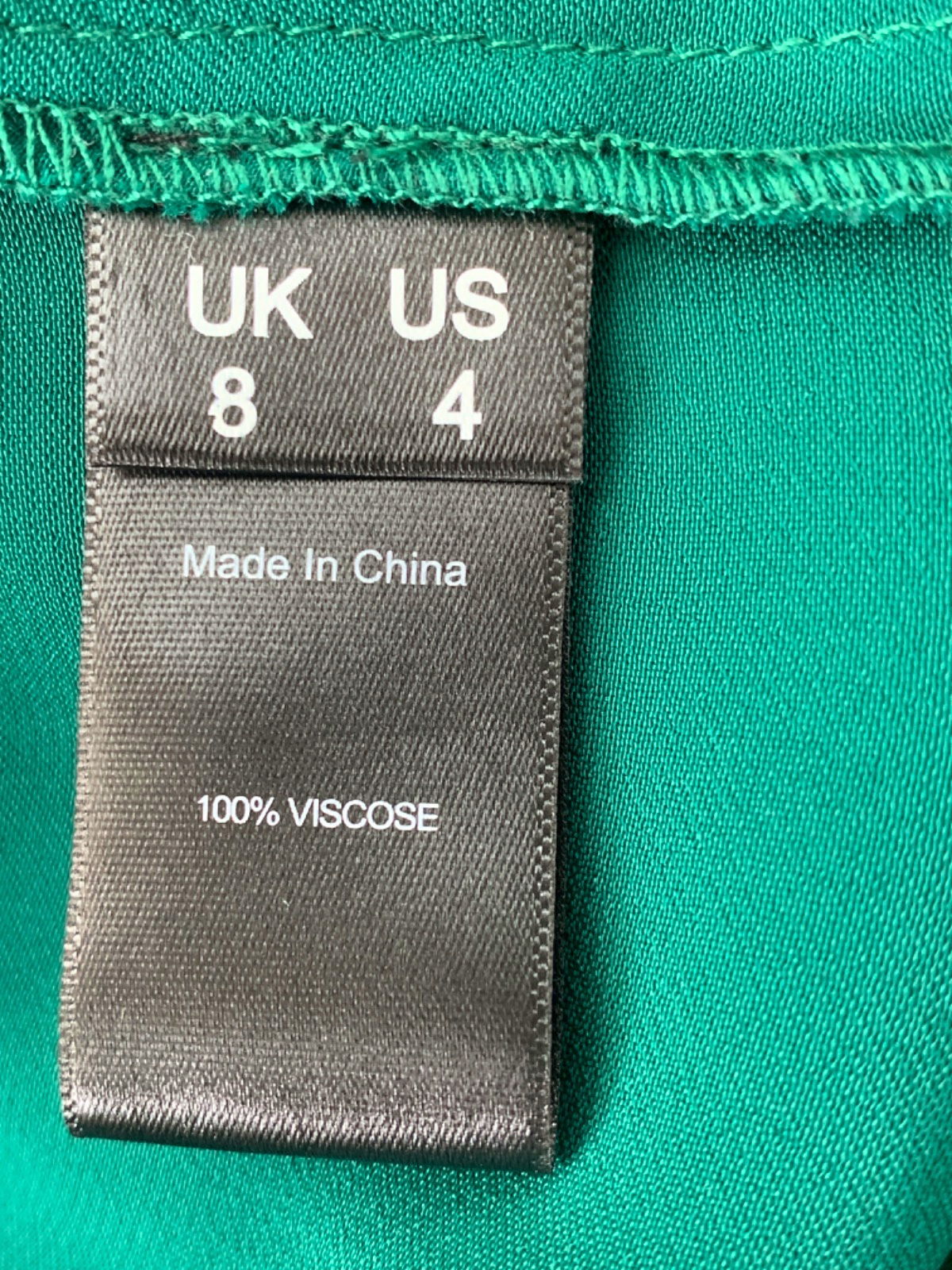 Kitri Green Satin Pyjamas with Feather Trim UK 8