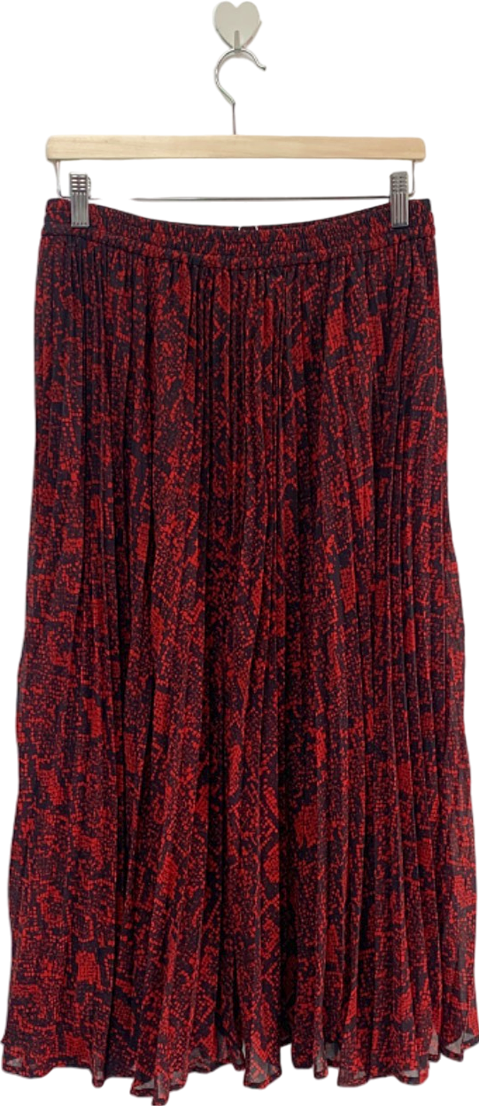 Michael Kors Crimson Pleated Skirt M