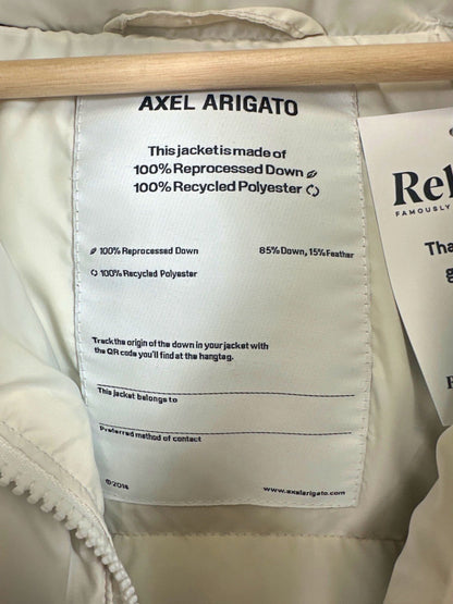 Axel Arigato White Puffer Jacket Medium