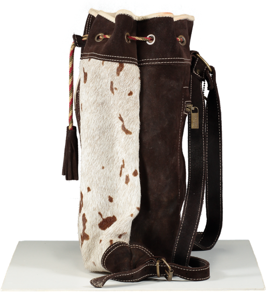 Penelope Chilvers Brown Cow Hide Leather Backpack