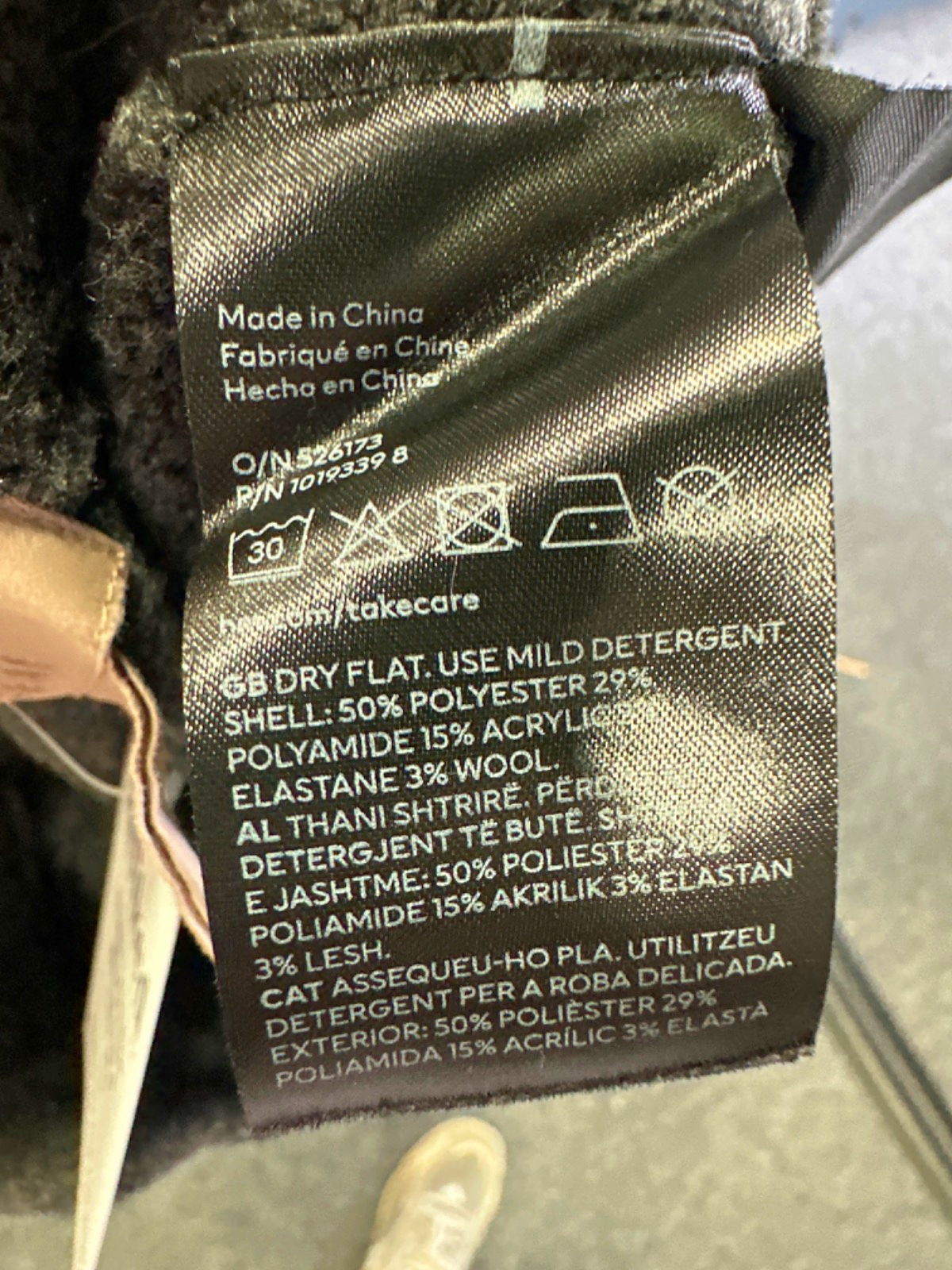 H&M Charcoal Ribbed Leggings UK XS