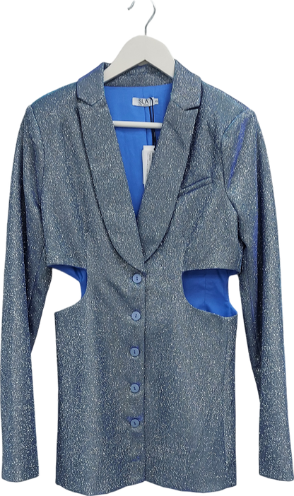 SLA the label Blue Cleo Blazer Dress UK S