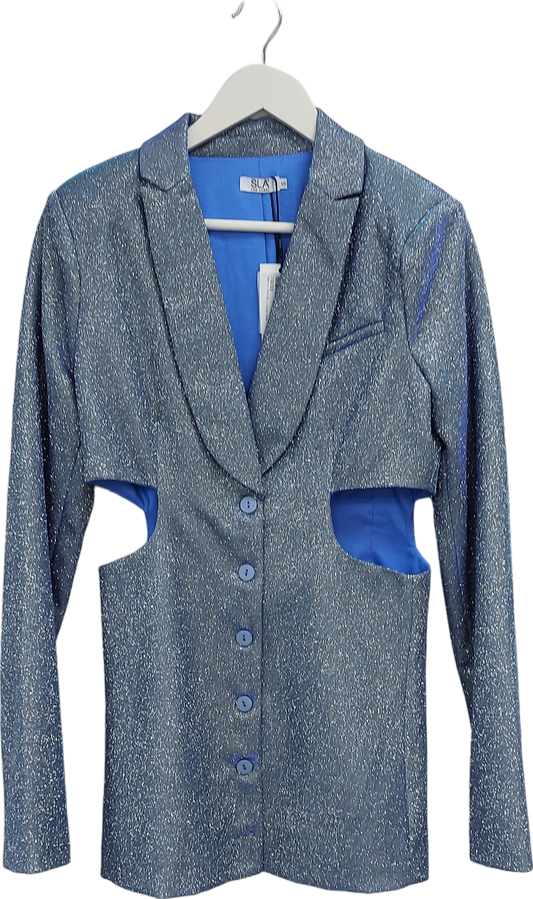 SLA the label Blue Cleo Blazer Dress UK S