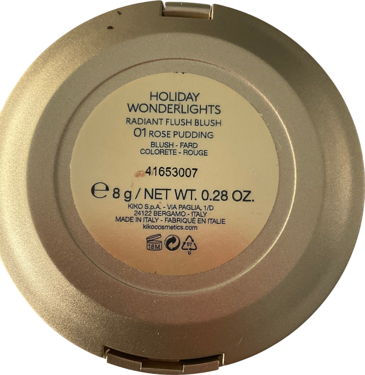 kiko Radiant Flush Blush 01 8g