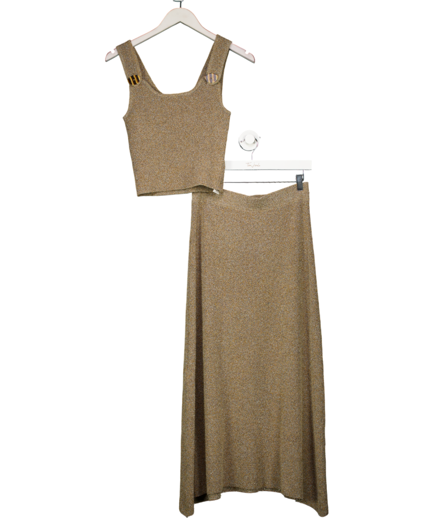 ZARA 2-PIECE BEIGE Knitted Set UK S