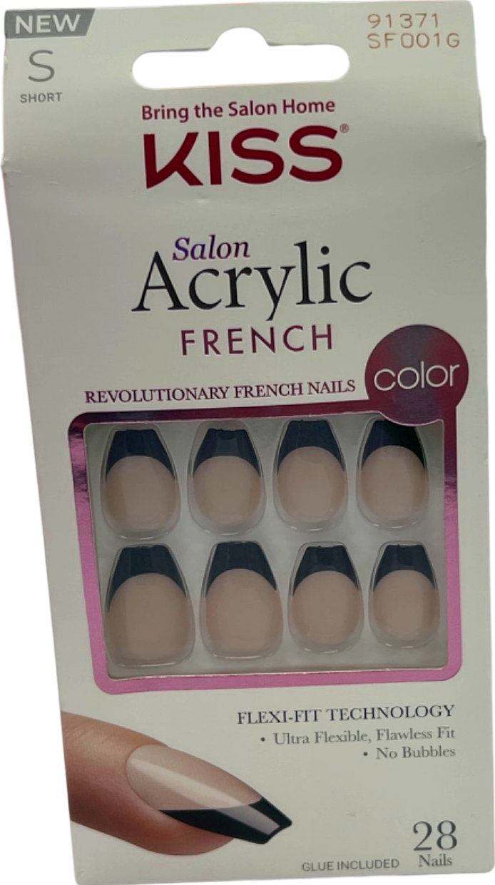 KISS Salon Acrylic French Nails Short