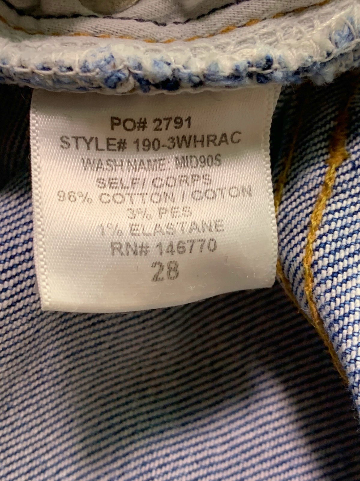 Re/Done Light Blue Mid '90s High Rise Skinny Jeans W28