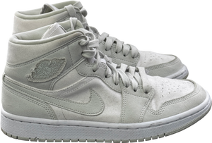 Nike Jordan 1 White /mid Spruce Aura Canvas High Top Trainers UK 5 EU 38
