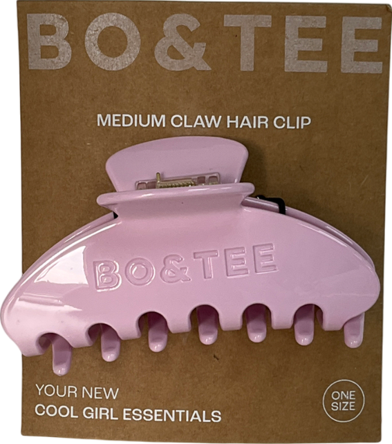 Bo + Tee Medium Claw Clip In Baby Pink One Size