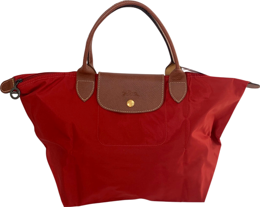 Longchamp Red Le Pliage Tote Bag