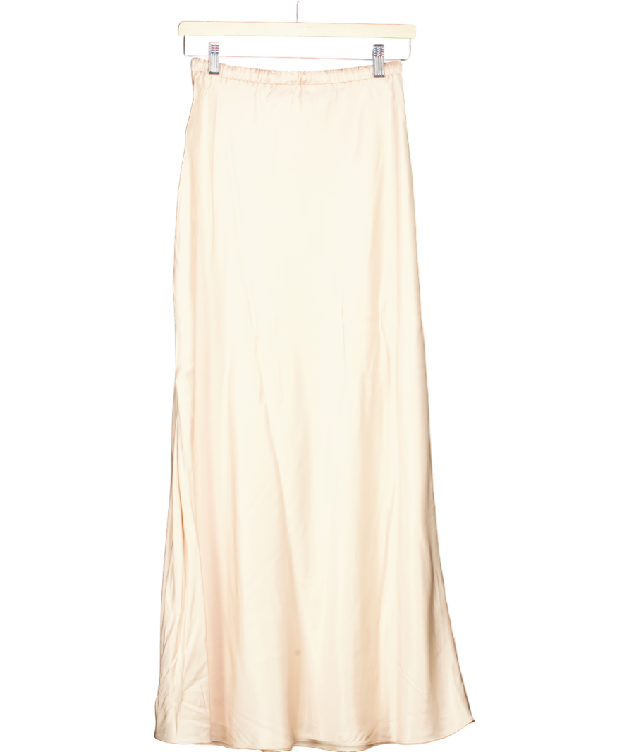 M&S Nude Viscose Slip Skirt UK 8