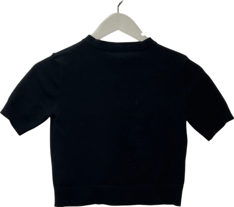 Lioness Black Short Sleeve Sweater UK XS