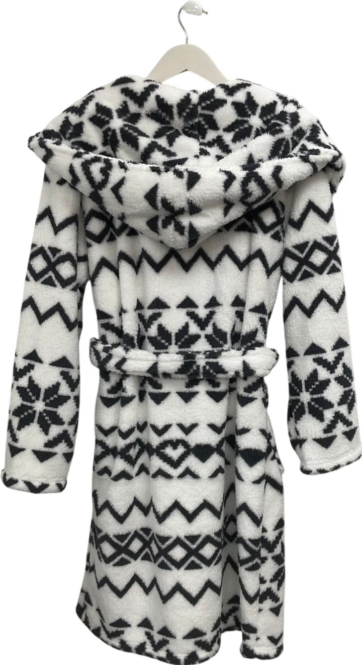 boux avenue White Fairisle Borg Midi Robe UK M