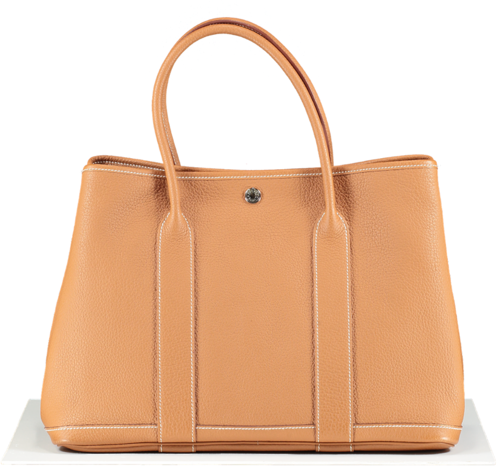 Hermès Gold Leather Garden Party 36 Tote Handbag