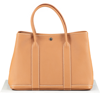 Hermès Gold Leather Garden Party 36 Tote Handbag