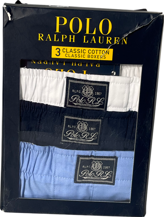 Ralph Lauren Multicoloured Mens 3 Pack Open Boxers UK XL