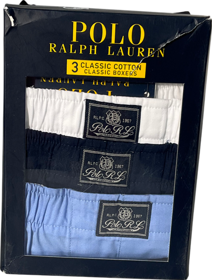 Ralph Lauren Multicoloured Mens 3 Pack Open Boxers UK XL