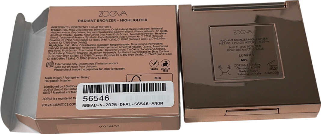 ZOEVA Radiant Bronzer Highlighter 0.6 10g