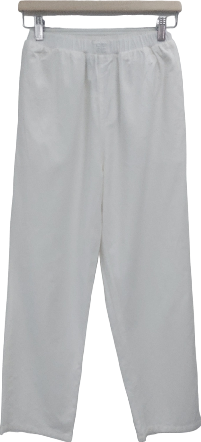 The Couture Club White Embroidered Emblem Trousers UK 6