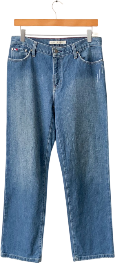 Tommy Hilfiger Mid Blue High Waisted Boyfriend Jeans Us4 UK 8