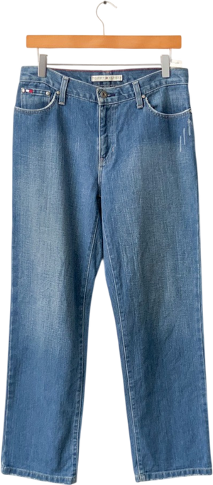 Tommy Hilfiger Mid Blue High Waisted Boyfriend Jeans Us4 UK 8