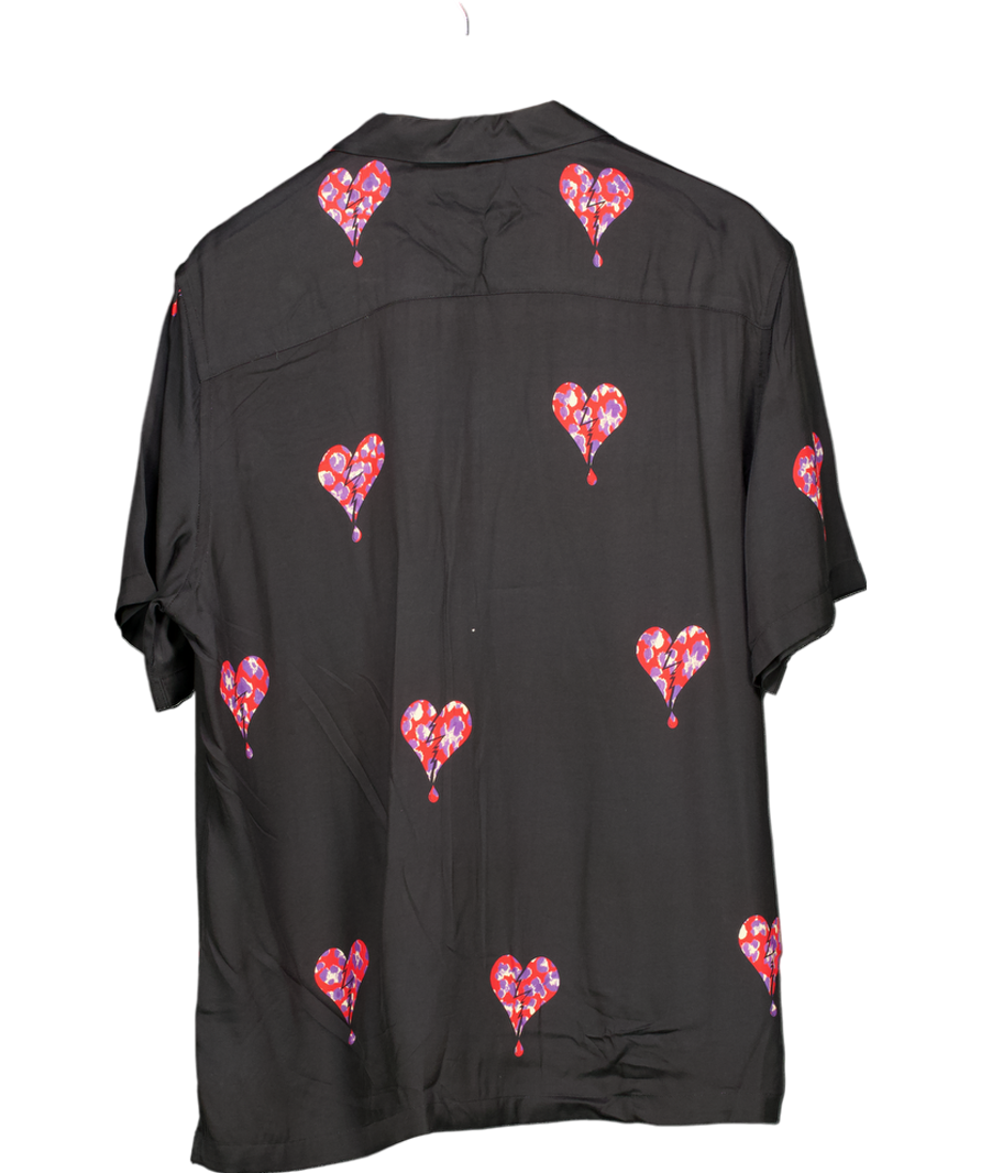 All Saints Black Ikuma Shirt UK S