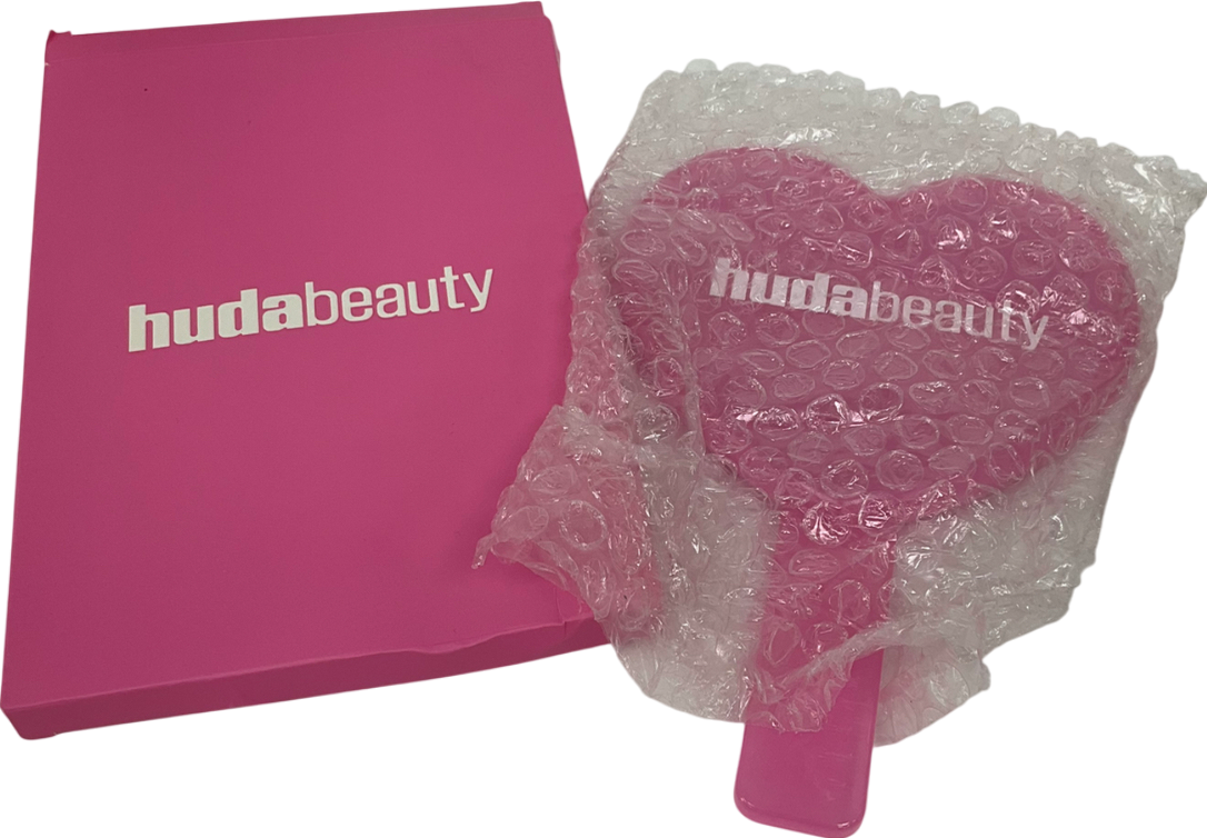 Huda Beauty Heart Hand Held Mirror Pink One size